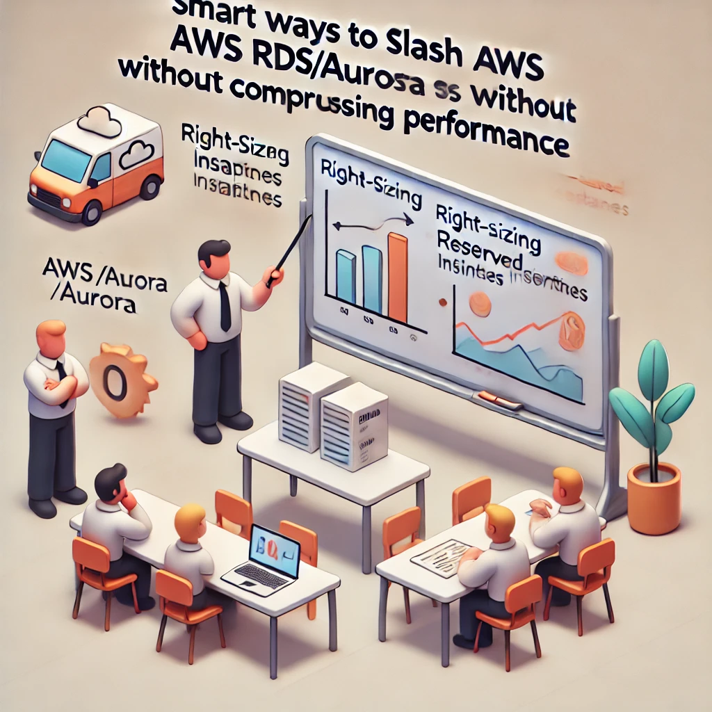 DALL·E-2024-08-26-19.40.41-A-smaller-cartoon-style-AI-generated-image-illustrating-Smart-Ways-to-Slash-AWS-RDS_Aurora-Costs-without-Compromising-Performance.-The-image-should.webp